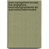 Preis-Management-Konzept Fuer Strategische Beschaffungsnetzwerke Der Automobilzulieferindustrie by Martin Jochen