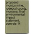 Proposed Montco Mine, Rosebud County, Montana; Final Environmental Impact Statement, Osm-Eis-14