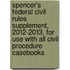 Spencer's Federal Civil Rules Supplement, 2012-2013, for Use with All Civil Procedure Casebooks