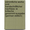 Sämmtliche Werke Und Handschriftlicher Nachlass: Ie Kritische Gesammt-Ausgabe (German Edition) by Büchner Georg