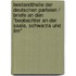 Bestandtheile der deutschen Parteien / Briefe an den "Beobachter an der Saale, Schwarza und Ilm"