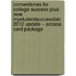 Cornerstones for College Success Plus New MyStudentSuccessLab 2012 Update -- Access Card Package