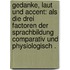 Gedanke, laut und Accent: Als die drei Factoren der Sprachbildung Comparativ und physiologisch .