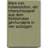 Klara von Hoheneichen. Ein Ritterschauspiel aus dem fünfzehnten Jahrhunderte in vier Aufzügen.