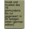 Musik und Musiker des 19. Jahrhunderts bis zur Gegenwart: In 20 farbigen Tafeln (German Edition) by Niemann Walter