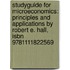 Studyguide For Microeconomics: Principles And Applications By Robert E. Hall, Isbn 9781111822569