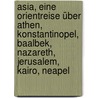 Asia, eine Orientreise über Athen, Konstantinopel, Baalbek, Nazareth, Jerusalem, Kairo, Neapel door Jochen Naumann