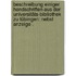 Beschreibung einiger Handschriften aus der Universitäts-bibliothek zu Tübingen: Nebst Anzeige .