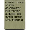 Caroline: Briefe an ihre Geschwister, ihre Tochter Auguste, die Familie Gotter, F.l.w. Meyer, A . door Waitz Georg