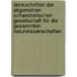 Denkschriften der Allgemeinen schweizerischen Gesellschaft für die gesammten Naturwissenschaften