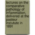 Lectures on the Comparative Pathology of Inflammation, Delivered at the Pasteur Instutute in 1891