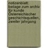 Notizenblatt: Beilage zum Archiv für Kunde Österreichischer Geschichtsquellen, zweiter Jahrgang