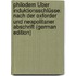 Philodem Über Induktionsschlüsse. Nach Der Oxforder Und Neapolitaner Abschrift (German Edition)