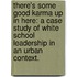 There's Some Good Karma Up in Here: A Case Study of White School Leadership in an Urban Context.
