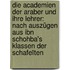 Die Academien der Araber und ihre Lehrer: Nach Auszügen aus Ibn Schohba's Klassen der Schafeïten