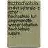 Fachhochschule In Der Schweiz: Z Rcher Hochschule Fur Angewandte Wissenschaften, Hochschule Luzern