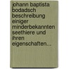 Johann Baptista Bodadsch Beschreibung Einiger Minderbekannten Seethiere und Ihren Eigenschaften... by Johann Baptist Bohadsch