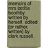 Memoirs of Mrs Lætitia Boothby. Written by herself. Edited [or rather, written] by Clark Russell.