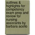 Outlines & Highlights For Competency Exam Prep And Review For Nursing Assistants By Barbara Acello