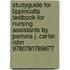 Studyguide For Lippincotts Textbook For Nursing Assistants By Pamela J. Carter, Isbn 9780781789677