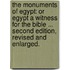 The Monuments of Egypt: or Egypt a witness for the Bible ... Second Edition, revised and enlarged.