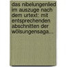 Das Nibelungenlied Im Auszuge Nach Dem Urtext: Mit Entsprechenden Abschnitten Der Wölsungensaga... door Onbekend