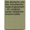 Das deutsche und das französische Regierungssystem - ein Vergleich zweier bewährter Staatsmodelle door Claudia Fischer