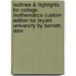 Outlines & Highlights For College Mathematics Custom Edition For Bryant University By Barnett, Isbn