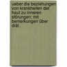 Ueber die Beziehungen von Krankheiten der Haut zu inneren Störungen: Mit Bemerkungen über Diät . door Duncan Bulkley Lucius