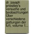 Dr. Joseph Priestley's Versuche Und Beobachtungen Über Verschiedene Gattungen Der Luft, Volume 1...