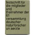 Festschrift Für Die Mitglieder Und Theilnehmer Der 61 Versammlung Deutscher Naturforscher Un Aerzte