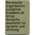 Literarische Organisation: Academia Brasileira De Letras, Deutsche Akademie Fur Sprache Und Dichtung