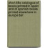 Short-Title Catalogue of Books Printed in Spain and of Spanish Books Printed Elsewhere in Europe Bef