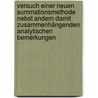Versuch einer neuen Summationsmethode nebst andern damit zusammenhängenden analytischen Bemerkungen door Johann Friedrich Pfaff