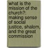 What Is The Mission Of The Church?: Making Sense Of Social Justice, Shalom, And The Great Commission