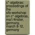 C*-Algebras: Proceedings Of The Sfb-Workshop On C*-Algebras, Ma1/4Nster, Germany, March 8-12, Germany