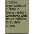 Creating Organizational Culture to Foster Resilient Workforce with Better Abilities to Sustain Stress