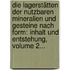 Die Lagerstätten Der Nutzbaren Mineralien Und Gesteine Nach Form: Inhalt Und Entstehung, Volume 2...