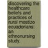 Discovering the Healthcare Beliefs and Practices of Rural Mestizo Ecuadorians: An Ethnonursing Study.