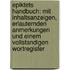 Epiktets Handbuch: Mit Inhaltsanzeigen, Erlauternden Anmerkungen Und Einem Vollstandigen Wortregister