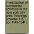 Investigation of Communist Activities in the New York City Area. Hearings (Volume 1-2, Pp. 1149-1341)