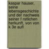 Kaspar Hauser, Seine Lebensgeschichte Und Der Nachweis Seiner F Rstlichen Herkunft, Von Von K 3e Aufl door George A. Fischer