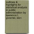 Outlines & Highlights For Statistical Analysis In Public Administration By Lawrence L. Giventer, Isbn