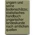 Ungarn und seine Bodenschätze; statistisches Handbuch ungarischer Landeskunde nach amtlichen Quellen