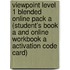 Viewpoint Level 1 Blended Online Pack A (student's Book A and Online Workbook A Activation Code Card)