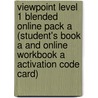 Viewpoint Level 1 Blended Online Pack A (student's Book A and Online Workbook A Activation Code Card) by Michael McCarthy