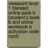 Viewpoint Level 1 Blended Online Pack B (student's Book B and Online Workbook B Activation Code Card) door Michael McCarthy