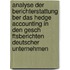 Analyse Der Berichterstattung Ber Das Hedge Accounting in Den Gesch Ftsberichten Deutscher Unternehmen