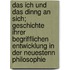 Das Ich Und Das Dinng an Sich; Geschichte Ihrer Begrifflichen Entwicklung in Der Neuestenn Philosophie