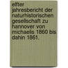 Elfter Jahresbericht der naturhistorischen Gesellschaft zu Hannover von Michaelis 1860 bis dahin 1861. door Naturhistorische Gesellschaft Zu Hannover